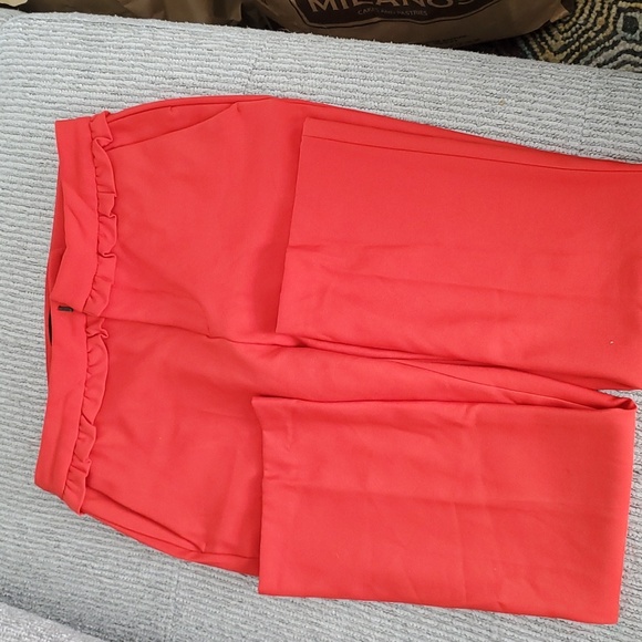 Zara Candy Apple Red Pants - Picture 1 of 4